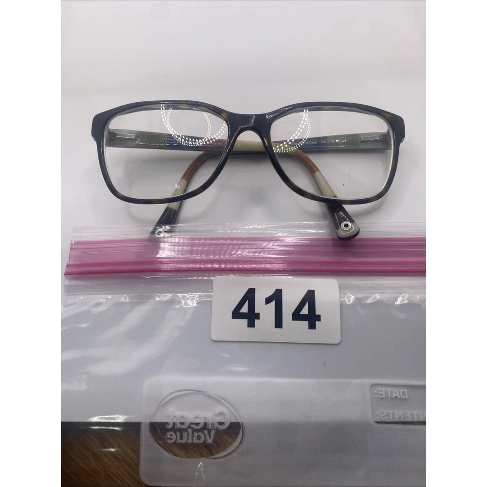 Coach Eyeglasses FRAMES ONLY Brown HC 6013 Julayne 54-16-135 Dark Tortoise 414